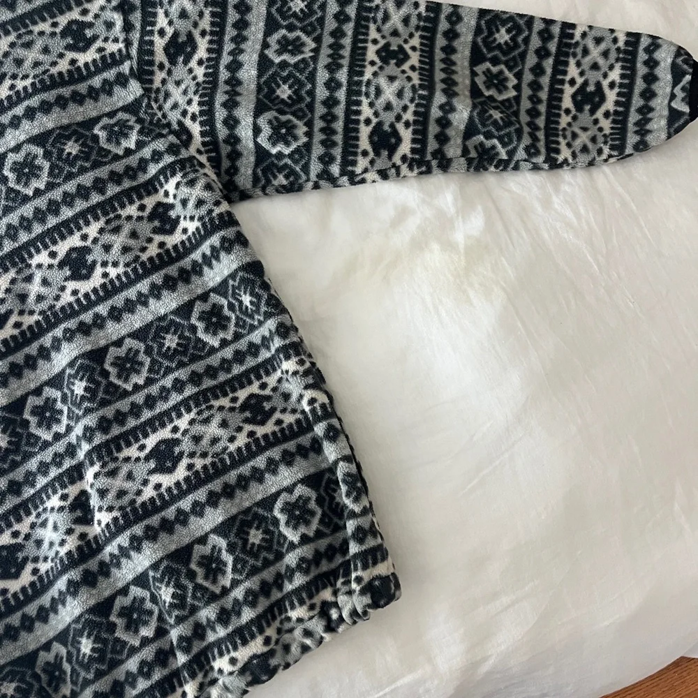 Vintage L.L. Bean patterned fleece - Picture 7 of 10